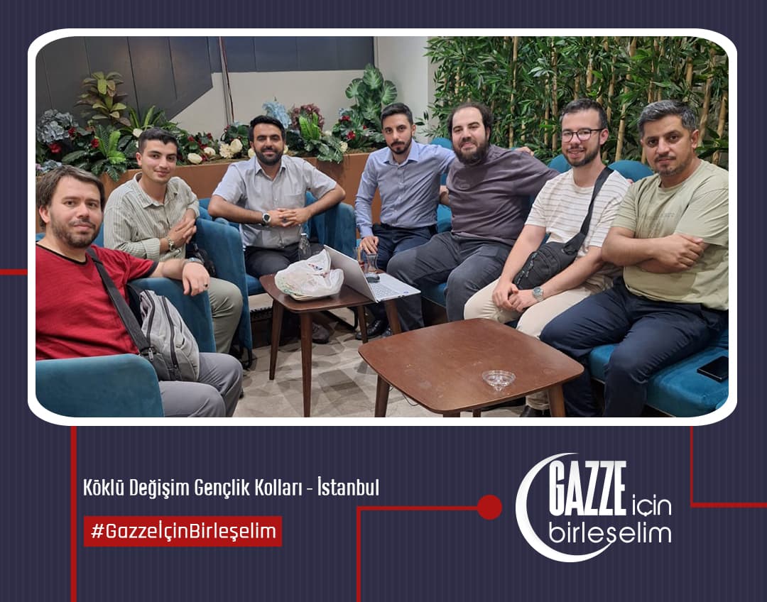 Köklü Değişim’in “Gazze İçin Birleşelim” çağrısı kapsamında İstanbul Gençlik Kolları olarak Genç Mefkûre Derneğine bir ziyaret gerçekleştirdik.
