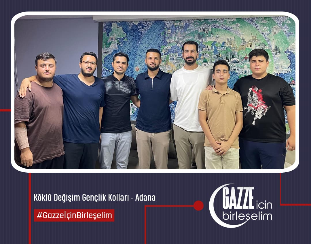 "Gazze İçin Birleşelim" ziyaretleri kapsamında, Genç Hareket Adana Başkanı İsmail Dayı ve ekibiyle bir araya geldik.