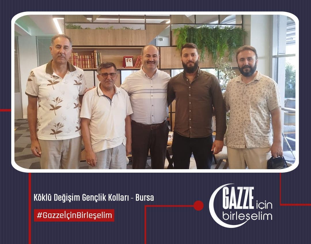 Köklü Değişim olarak “Gazze İçin Birleşelim” çağrısı ile başlattığımız ziyaretler kapsamında Bursa Gençlik Kolları olarak Bursa Hisar Kapısı'na ziyaret gerçekleştirdik.