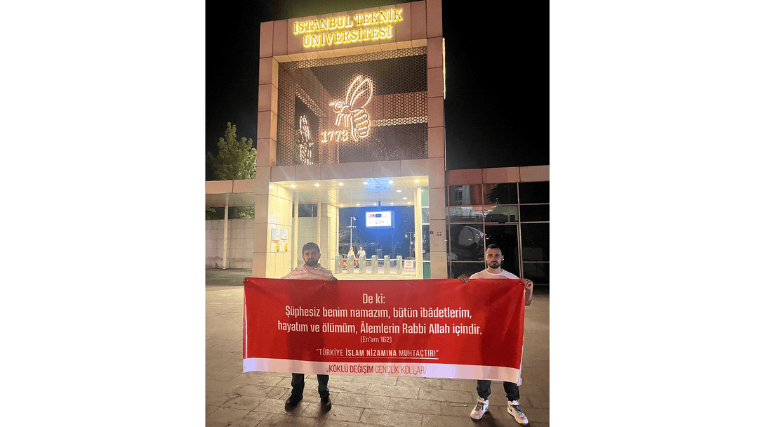 İstanbul Teknik Üniversitesi Önünde En'âm 162. Ayetini Tekrar Haykırdık!